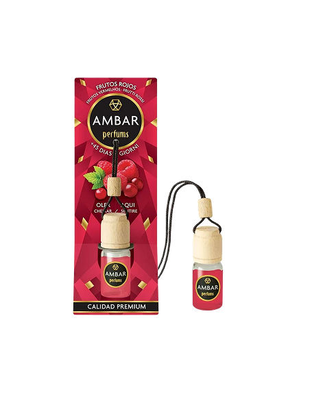 Ambientador Ambar Coche Colgador Frutos Rojos