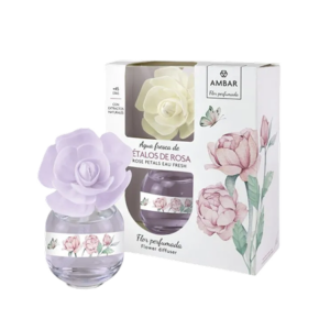 Ambientador Ambar Flor 60 Ml Petalos De Rosa