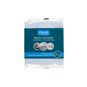 Bayeta Microplus Cristal Colores, Pack 2 Unidades