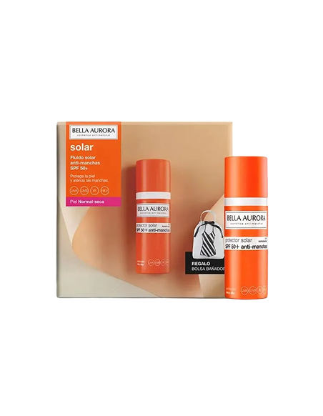 Bella Aurora Pack Solar Fluido Normal Seca Spf50+