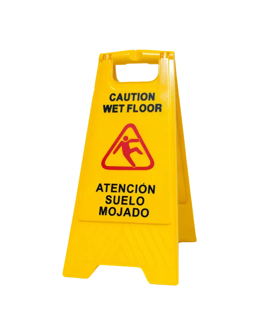 CARTEL SEGURIDAD DE PLÁSTICO SUELO MOJADO