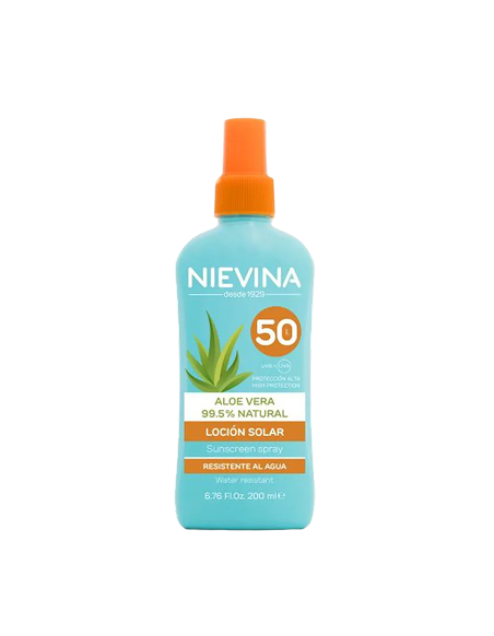 Crema Solar Nievina Aloe Vera F 50 Vapor. 100 ml