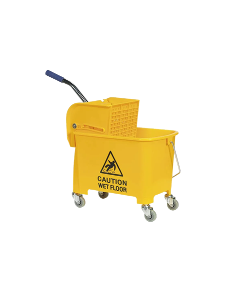 Cubo Industrial Con Ruedas Y Prensa 36 L
