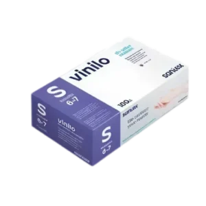 GUANTES VINILO TALLAS S-M-L (caja 100 u.)
