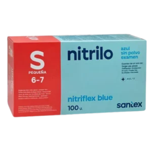 Guantes Nitrilo azul T. S-M-L-XL