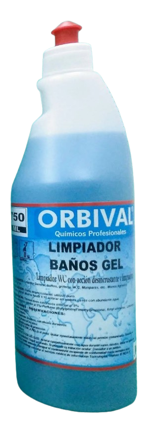 LIMPIA BAÑOS GEL ORBIVAL 750 C.C.